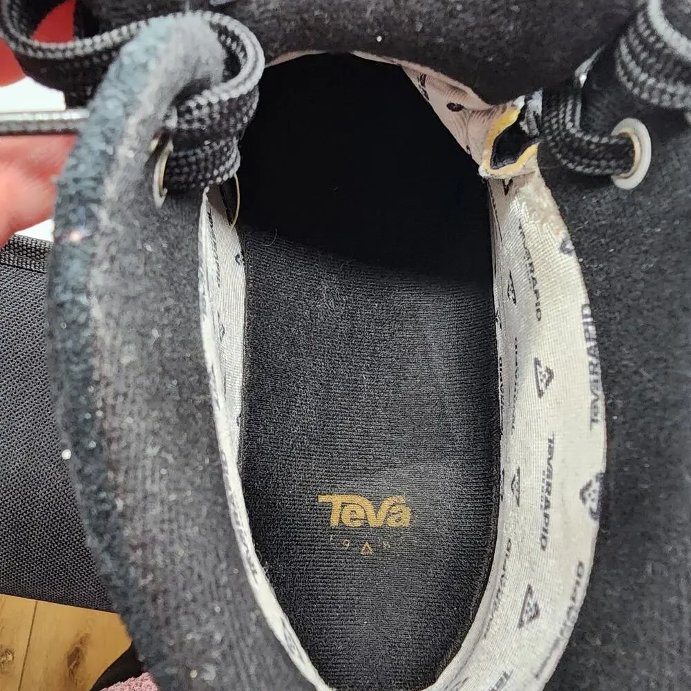 Teva Ember Commute Boots Women's 8 Waterproof Navy Lace-up Shoes‎
